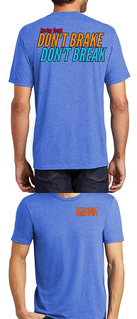 DONT BREAK ON BLUE SHIRT