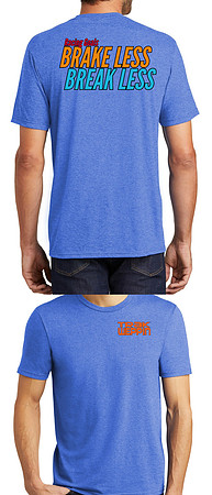 BREAK LESS ON BLUE SHIRT